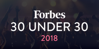 Cryptocurrency og Blockchain Technology Feature i Forbes 30-Under-30 List