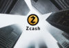 Concept de "Zcash" une chaîne sécurisée par crypto-monnaie Argent numérique
